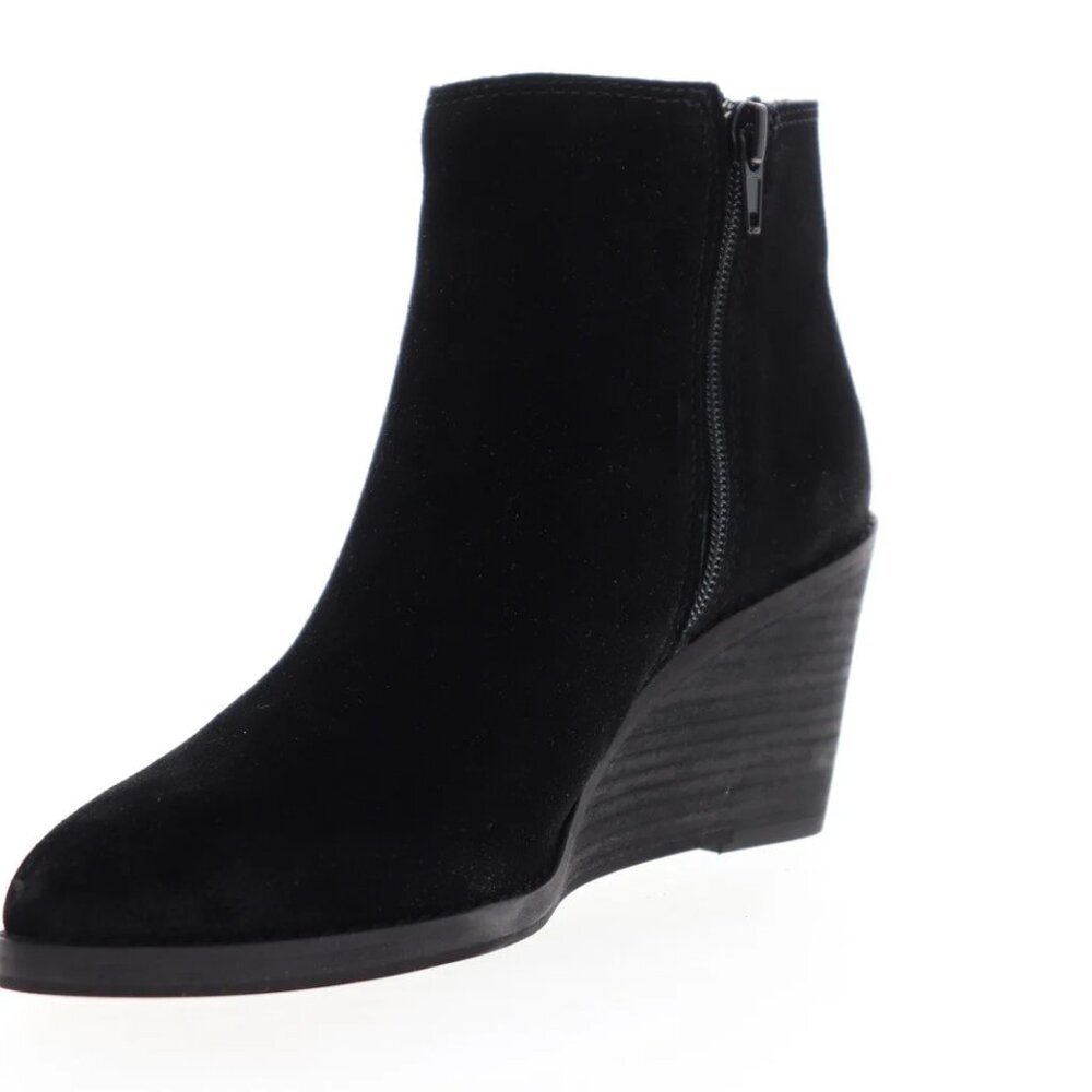 Frye Kaye Chelsea 70743 Womens Black Suede Zipper Booties Boots, size 37